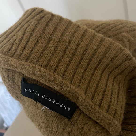 SKULL CASHMERE Alpaca Quarter-Zip Cable-Knit Brushed Wool Turtleneck - Picture 6 of 6